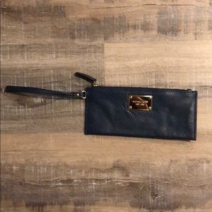 Michael Kors Navy Wristlet